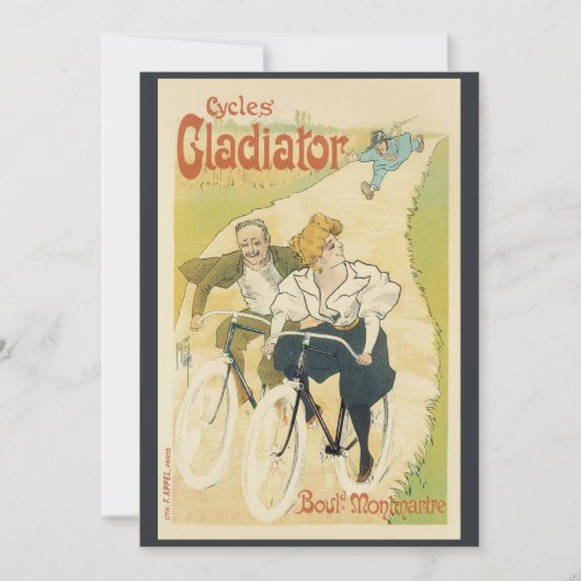 Antieke Art Nouveau, Gladiator Cycles fietsen (Voorkant)