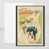 Antieke Art Nouveau, Gladiator Cycles fietsen (Voorkant / Achterkant)