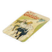 Antieke Art Nouveau, Gladiator Cycles fietsen Magneet (Linkerzijde)