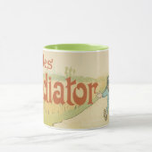 Antieke Art Nouveau, Gladiator Cycles fietsen Mok (Midden)