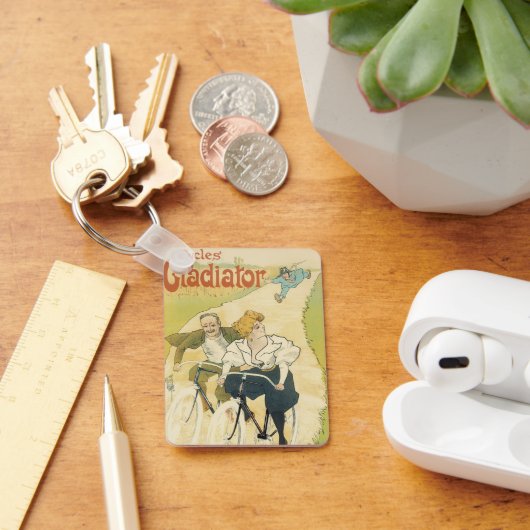 Antieke Art Nouveau, Gladiator Cycles fietsen Sleutelhanger (Bureau)