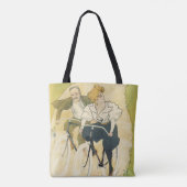 Antieke Art Nouveau, Gladiator Cycles fietsen Tote Bag (Achterkant)