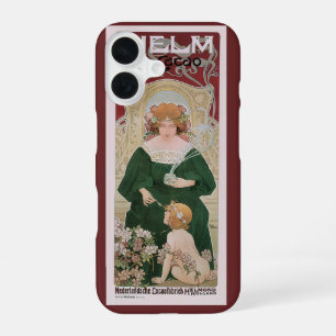 Antieke Art Nouveau Helm Cacao door Privat Livemon iPhone 16 Hoesje