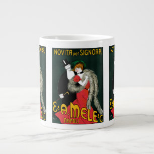 Antieke Art Nouveau, Italiaanse Mode Liefde Romant Grote Koffiekop