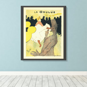 Antieke Art Nouveau, La Goulue door Toulouse Lautr Canvas Afdruk