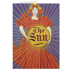 Antieke Art Nouveau, New York Sun Krant