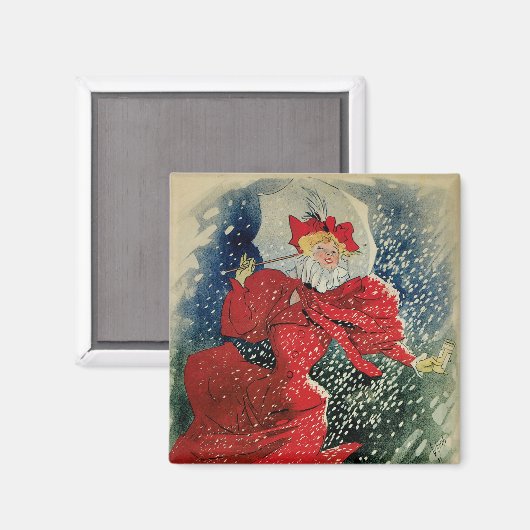 Antieke Art Nouveau Pastilles Geraudel Hoestdrankj Magneet (Voorkant / Achterkant)