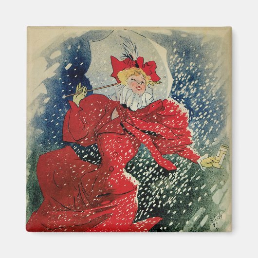 Antieke Art Nouveau Pastilles Geraudel Hoestdrankj Magneet (Voorkant)