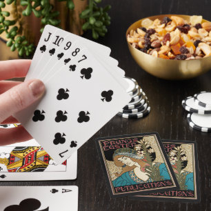 Antieke Art Nouveau, Prang's Pasenpublicaties Pokerkaarten