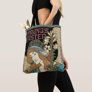 Antieke Art Nouveau, Prang's Pasenpublicaties Tote Bag
