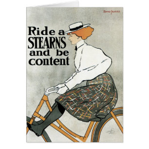 Antieke Art Nouveau, Ride a Sterns Bicycles fietse