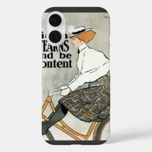Antieke Art Nouveau, Ride a Sterns Bicycles fietse iPhone 16 Hoesje