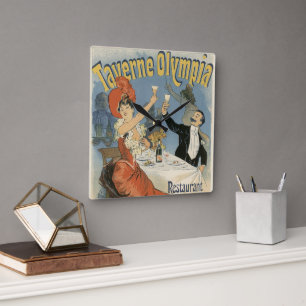 Antieke Art Nouveau, Taverne Olympia Restaurant Vierkante Klok