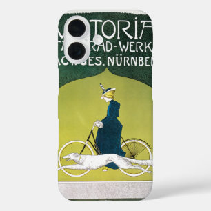 Antieke Art Nouveau, Victoria Fahrrad Werke, Rehm iPhone 16 Hoesje