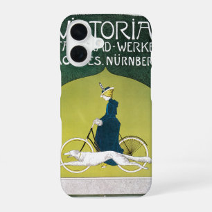 Antieke Art Nouveau, Victoria Fahrrad Werke, Rehm iPhone 16 Hoesje