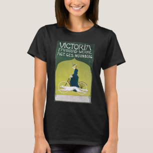 Antieke Art Nouveau, Victoria Fahrrad Werke, Rehm T-shirt