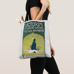 Antieke Art Nouveau, Victoria Fahrrad Werke, Rehm Tote Bag