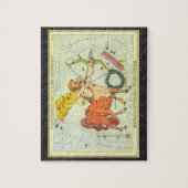 Antieke Astrologie Boogschutter Sterrenbeeld Diere Legpuzzel (Verticaal)