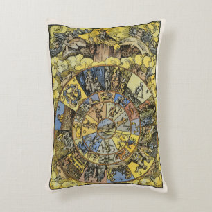 Antieke Astrologie, Renaissance Dierenriemwiel, 15 Accent Kussen
