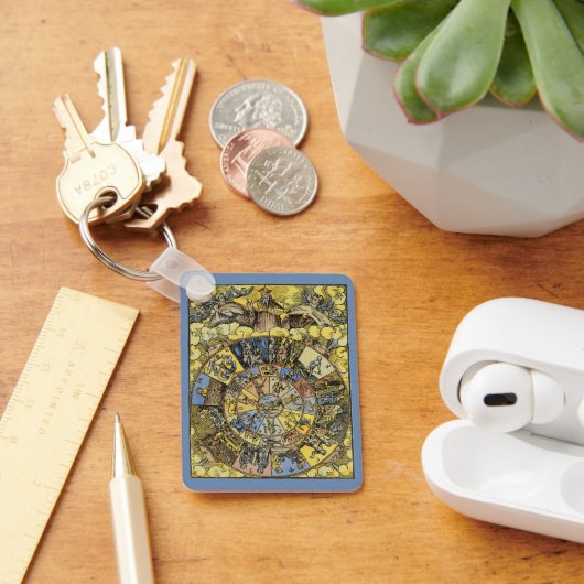 Antieke Astrologie, Renaissance Dierenriemwiel, 15 Sleutelhanger (Bureau)