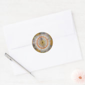 Antieke astronomie Celestiaale Copernicaanse plani Ronde Sticker (Envelop)