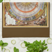 Antieke Astronomie Hemelse Copernicaanse Planisfee Theedoek (Gevouwen)