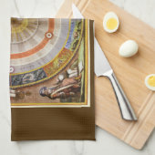Antieke Astronomie Hemelse Copernicaanse Planisfee Theedoek (Quarter Fold)