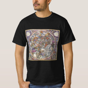 Antieke Astronomie, kaart van Christelijke sterren T-shirt