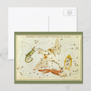 Antieke astronomie, sterrenbeeld Sterrenkaart kaar Briefkaart