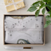 Antieke astronomische hemelkaart tissuepapier (Geschenk)