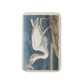 Antieke Audubon Grote Witte Reiger Vogel Kunst Badmat (Voorkant Verticaal)