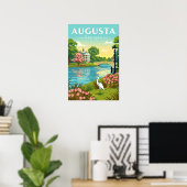 Antieke Augusta Georgia Poster (Thuiskantoor)