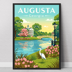 Antieke Augusta Georgia Poster
