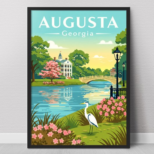 Antieke Augusta Georgia Poster