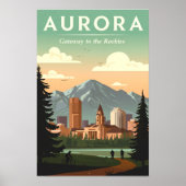 Antieke Aurora Colorado Poster (Voorkant)