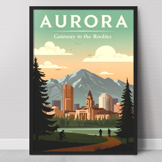 Antieke Aurora Colorado Poster