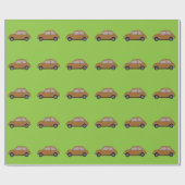 Antieke Auto Cadeaupapier (Vlak)