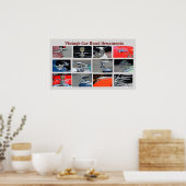 Antieke auto-motorkapornamenten poster (Keuken)