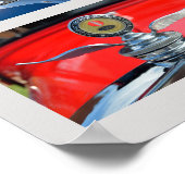 Antieke auto-motorkapornamenten poster (Hoek)