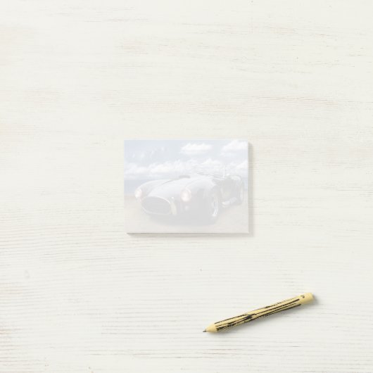 Antieke auto post-it® notes (Op bureau)