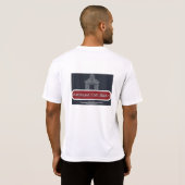 Antieke Auto Schuur - Droog Pas Wit T-shirt (Achterkant volledig)