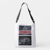 Antieke Autobarn 1955 Caddy Crossbody Tas (Achterkant)