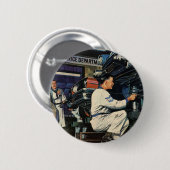 Antieke automechanieker, Autoreparatie Service Ronde Button 5,7 Cm (Voorkant /achterkant)