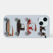 ANTIEKE AUTO'S MONOGRAM iPhone 15 CASE (Achterkant horizontaal)