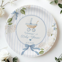 Antieke babywagen Franse strepen baby shower