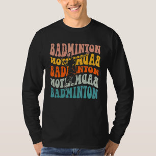 Antieke Badminton Badminton Speler Heren Jongens K T-shirt