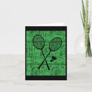 Antieke Badminton Rackets En Shuttle Kaart