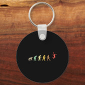 Antieke Badminton Retro Shuttle Evolutie Sleutelhanger (Voorkant)