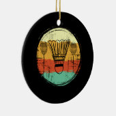 Antieke badmintonset keramisch ornament (Rechts)