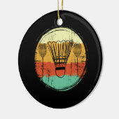 Antieke badmintonset keramisch ornament (Links)